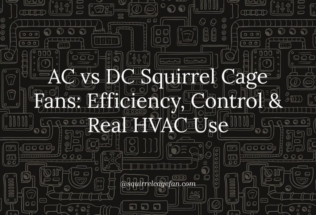 AC vs DC Squirrel Cage Fans Explained: Efficiency, Control, and Real-World HVAC Use