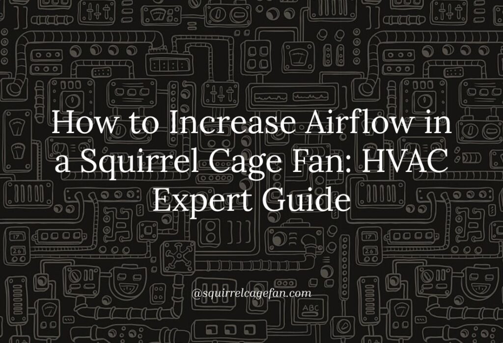 How to Increase Airflow in a Squirrel Cage Fan: HVAC Expert Guide for Maximum Performance