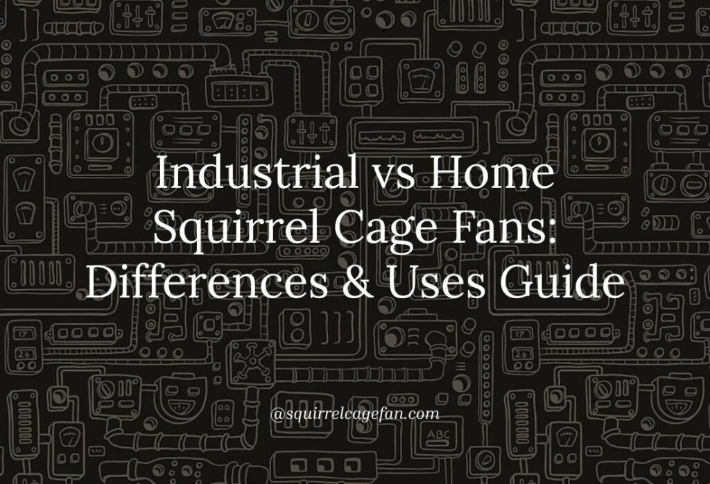 Industrial vs Residential Squirrel Cage Fans: Key Differences, Uses, and Buying Guide