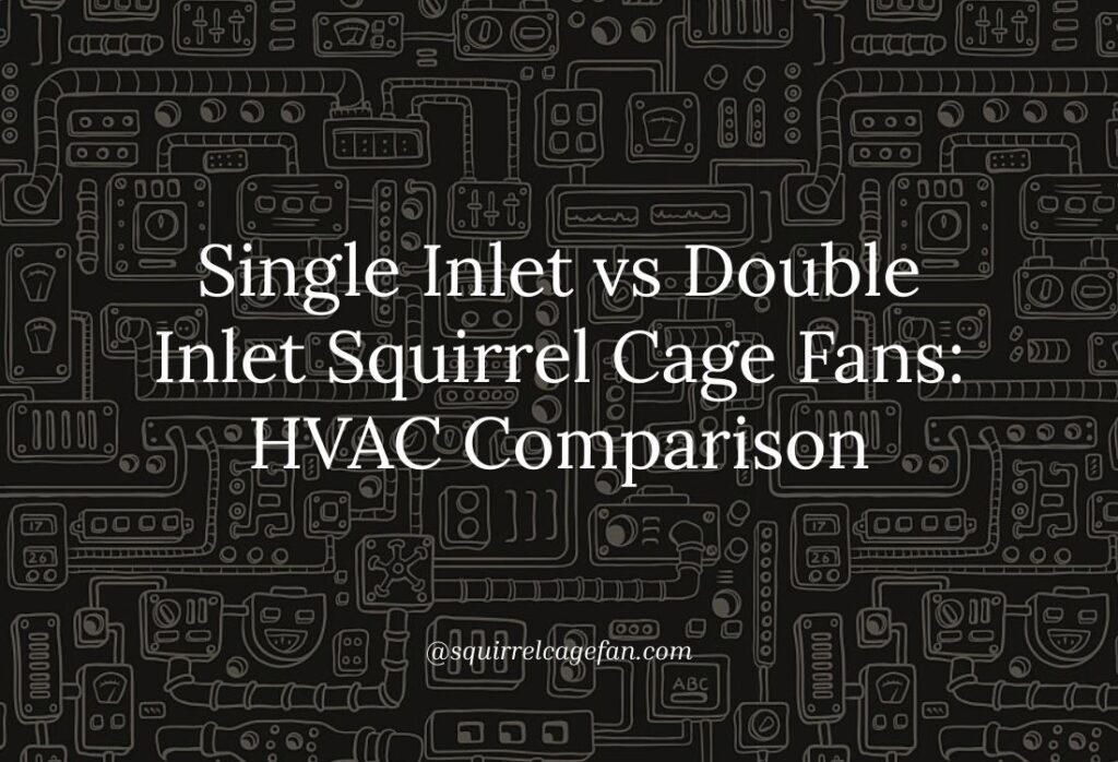 Single Inlet vs Double Inlet Squirrel Cage Fans: HVAC Expert Comparison Guide